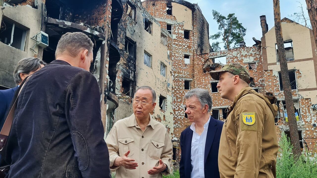 Juan Manuel Santos está en Ucrania