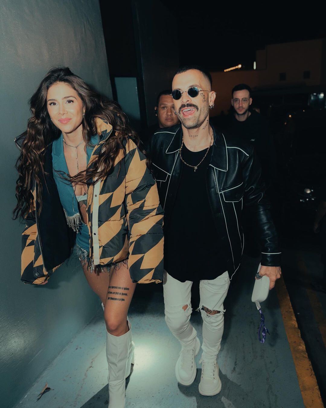 Greeicy Rendón y Mike Bahía en medio de su gira por Latinoamérica