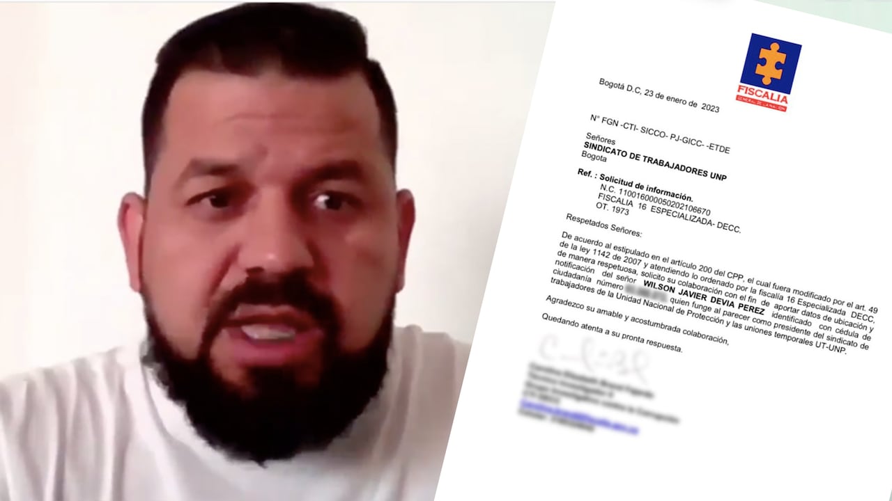 wilson devia (sindicalista de la UNP) Documento Fiscalia