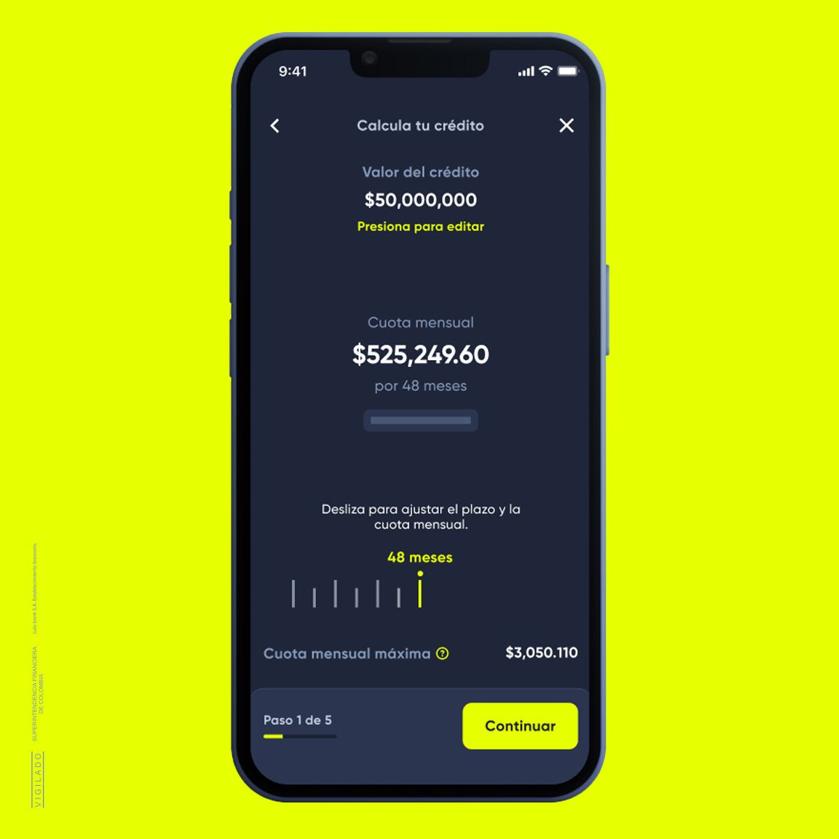 Dependiendo de varios factores se pueden solicitar créditos de hasta 50 millones de pesos.