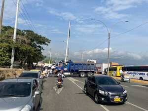 Paro camionero en Cali en la jornada del jueves, 5 de septiembre,
