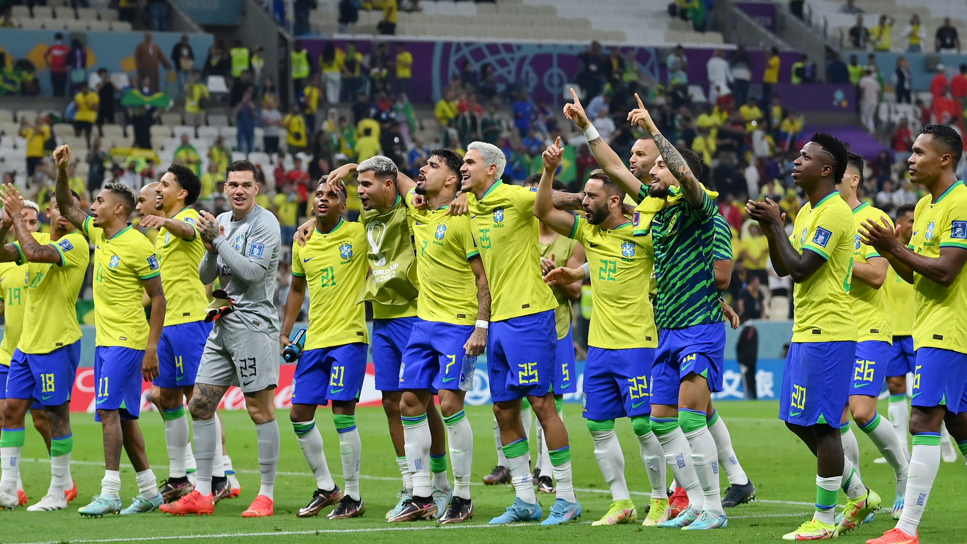 Jugadores de la Selección de Brasil