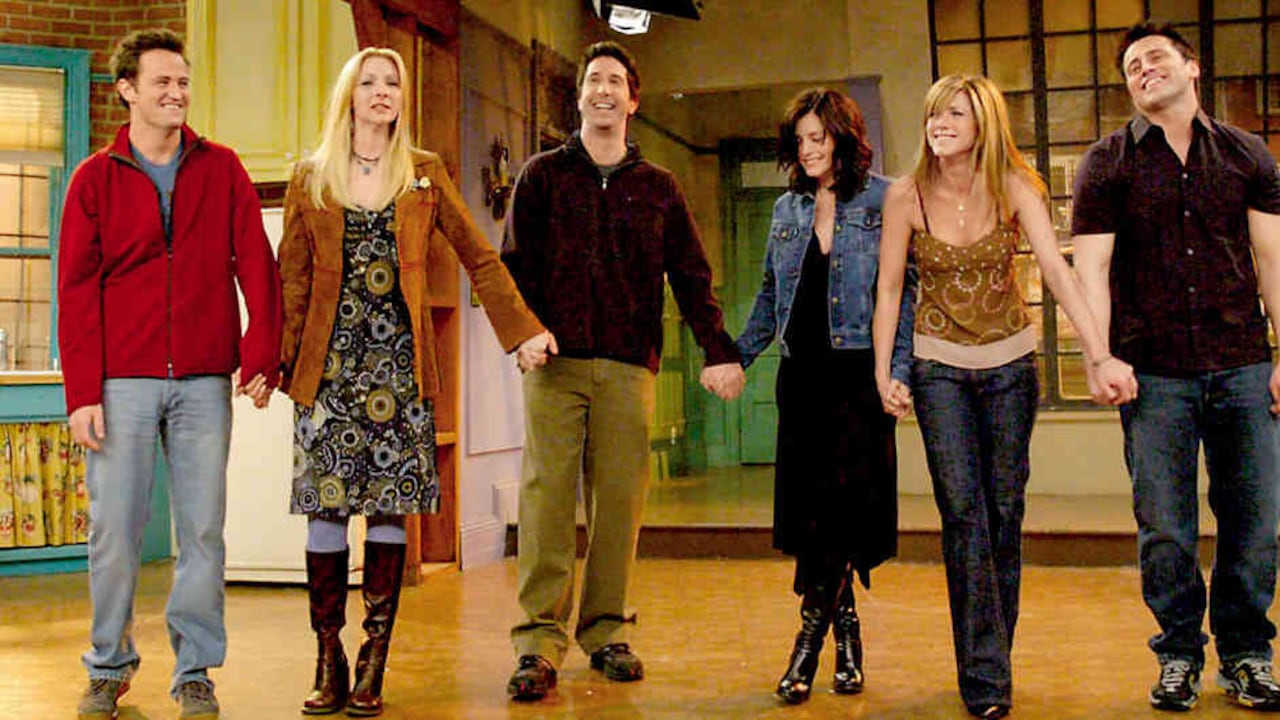 Imagen del último capítulo de Friends. La serie que está cumpliendo 25 años desde su primera emisión.