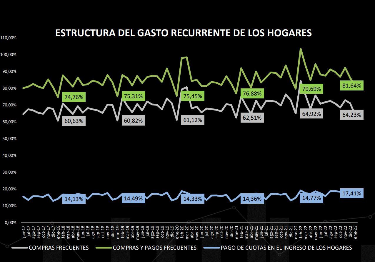 Consumo Raddar enero 2023