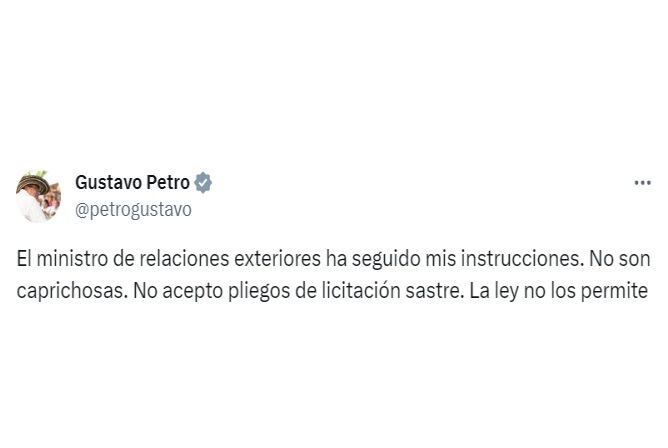 En medio de la agenda de trabajo que está desarrollando el presidente de la República, Gustavo Petro, en compañía de todo su gabinete de Gobierno en el Pacífico, lanzó una fuerte declaración, luego de que se conoció la suspensión por parte de la Procuraduría al canciller Álvaro Leyva.