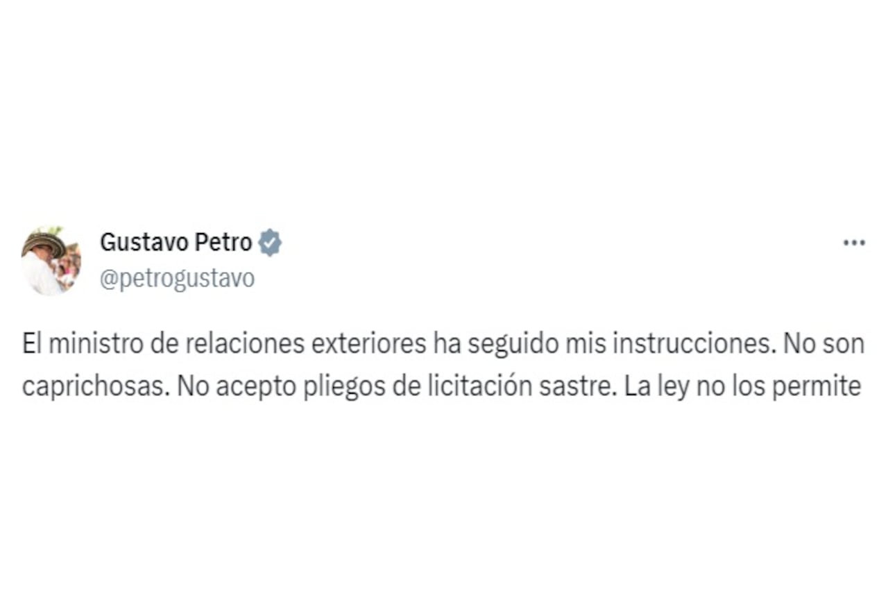 En medio de la agenda de trabajo que está desarrollando el presidente de la República, Gustavo Petro, en compañía de todo su gabinete de Gobierno en el Pacífico, lanzó una fuerte declaración, luego de que se conoció la suspensión por parte de la Procuraduría al canciller Álvaro Leyva.
