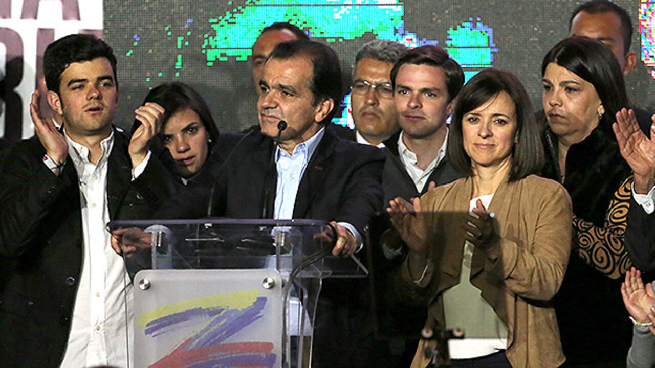 El candidato tuvo un discurso mesurado.