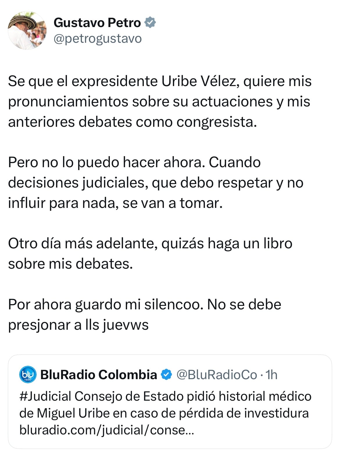 Trino de Gustavo Petro