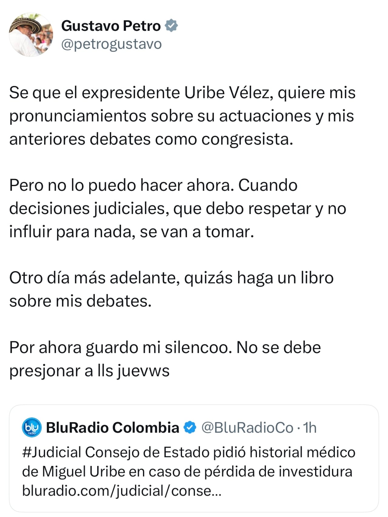 Trino de Gustavo Petro