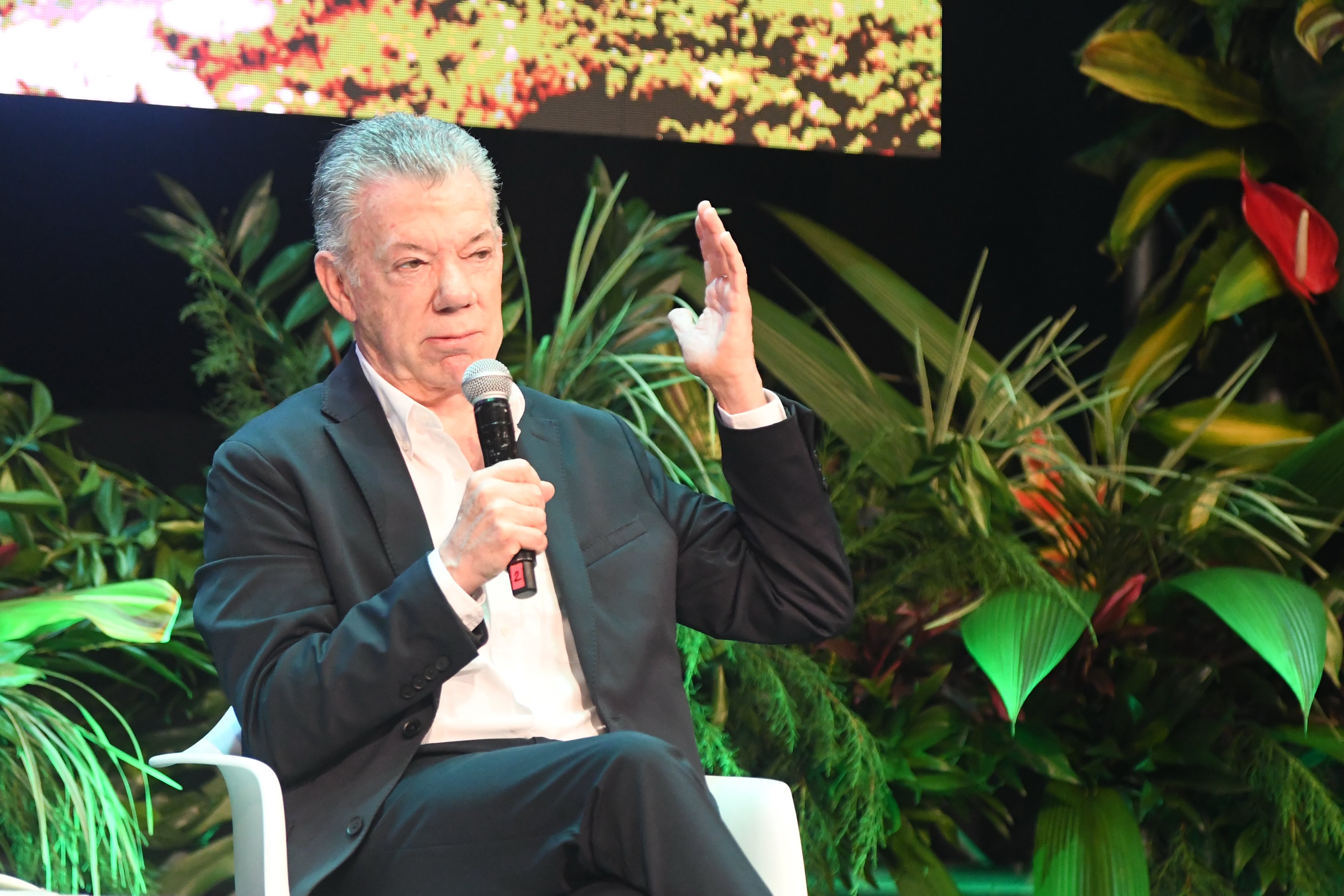 Cali: Semana de la Biodiversidad en Cali, Juan Manuel Santos, expresidente de Colombia. Foto José L Guzmán. El País.