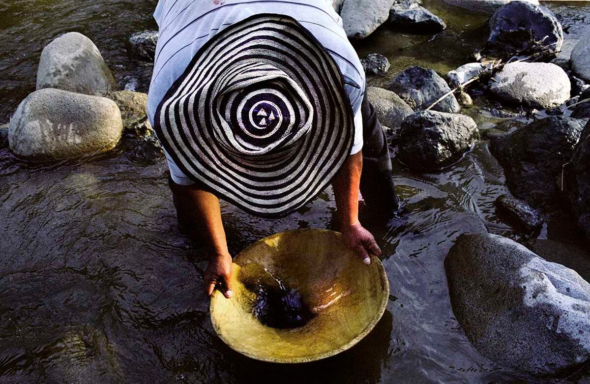 Minero artesanal en el Palo, Cauca.