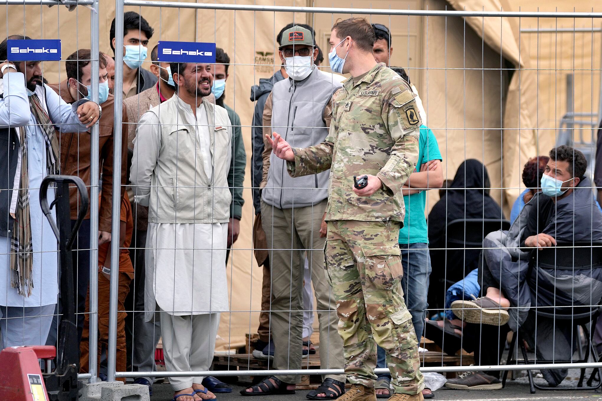 Llegada Afganos a Ramstein, Alemania