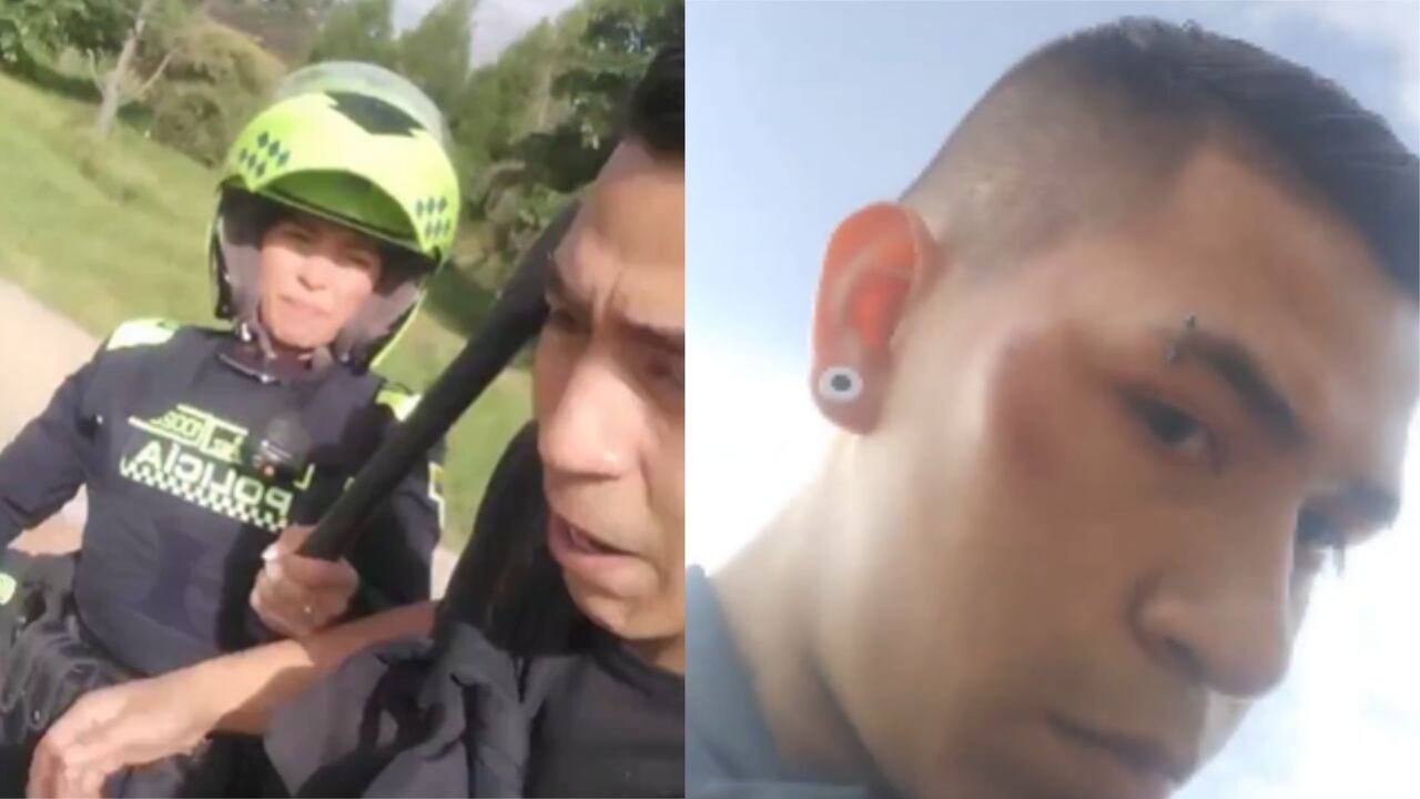 Joven en Bogotá denunció ser víctima de abuso policial por parte de una patrullera.