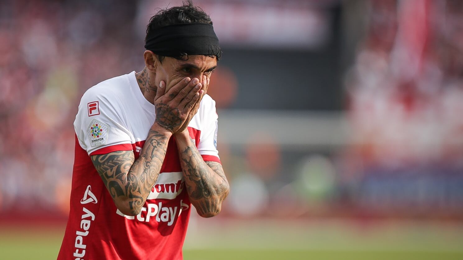 Bogotá. Marzo 09 de 2025. 
Independiente Santa Fe enfrenta a Fortaleza CEIF, por encuentro válido de la Liga BetPlay I 2025 de la fecha 8, en el Estadio Nemesio Camacho el Campín. (Colprensa - Cristian Bayona).