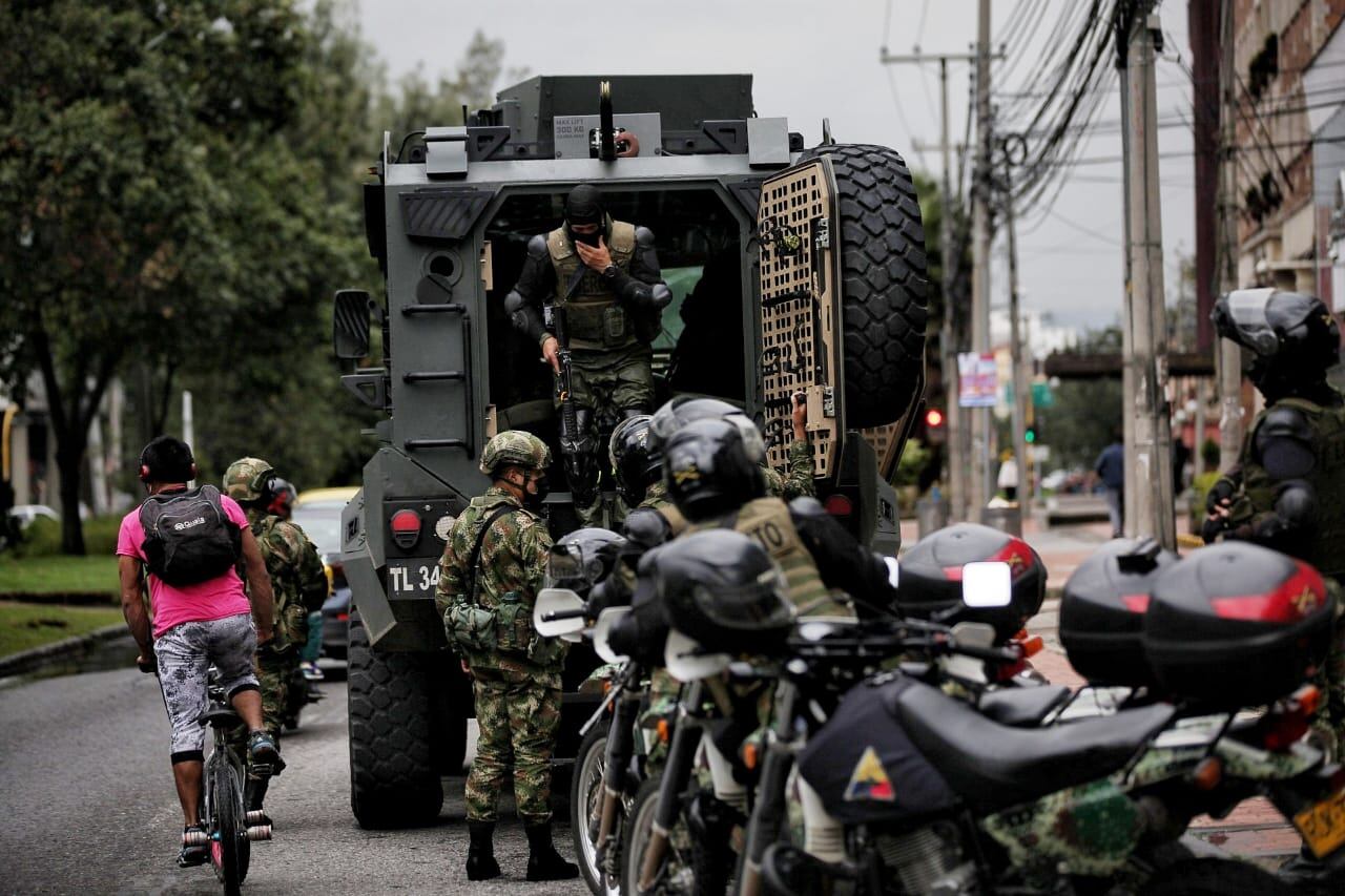 Paro nacional Militares en Bogotá