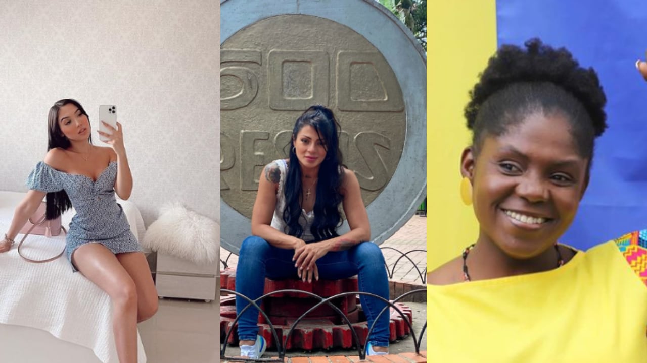 Aída Victoria (i) defendió a Francia Márquez (d), tras los ataques de Marbelle (c).