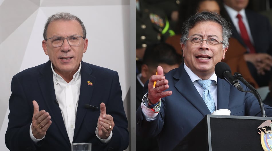 Roy Barreras y Gustavo Petro.