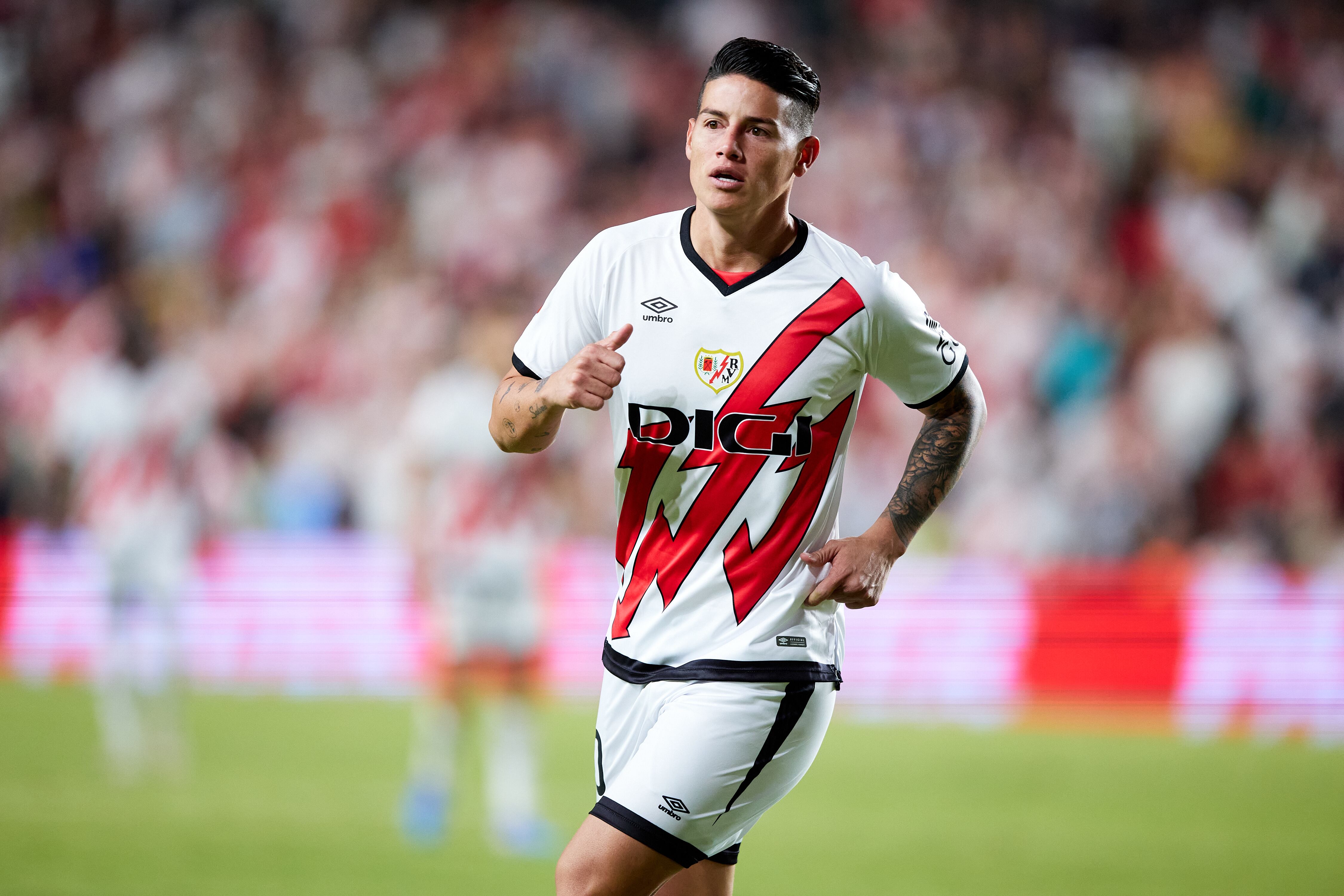 James Rodríguez, colombiano al servicio del Rayo Vallecano español.