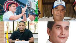 Gabriel Calle, Santander Lopesierra, Yahir Acuña y Franklin Lozano