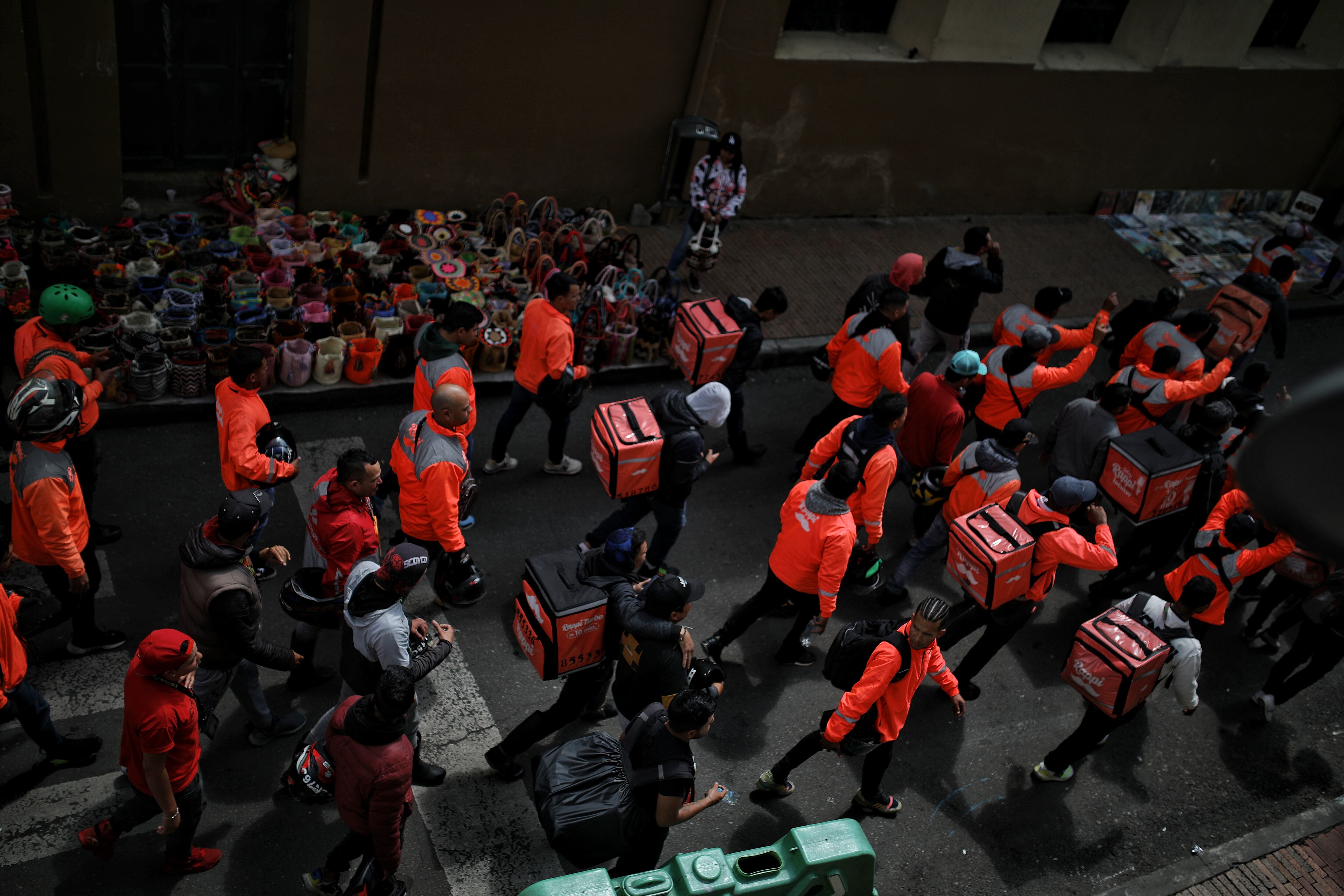Rappi, protestas por la reforma laboral