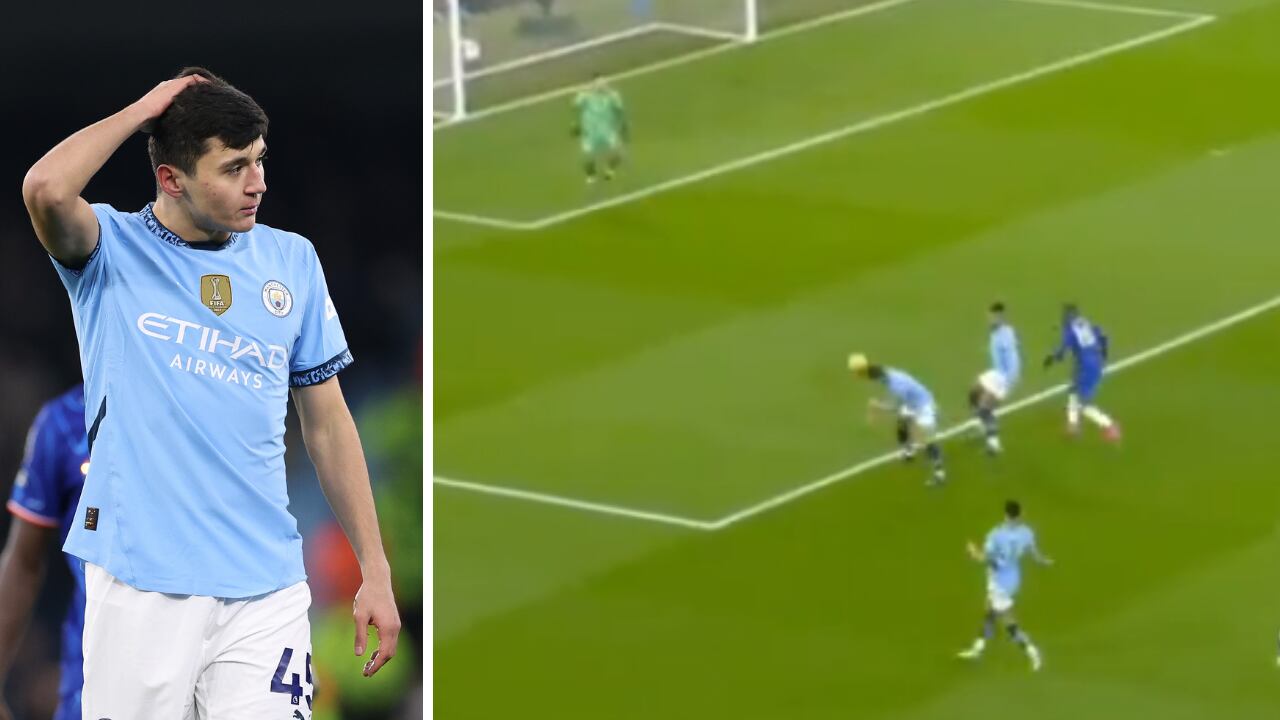 Abdukodir Khusanov erró en su debut con Manchester City ante Chelsea