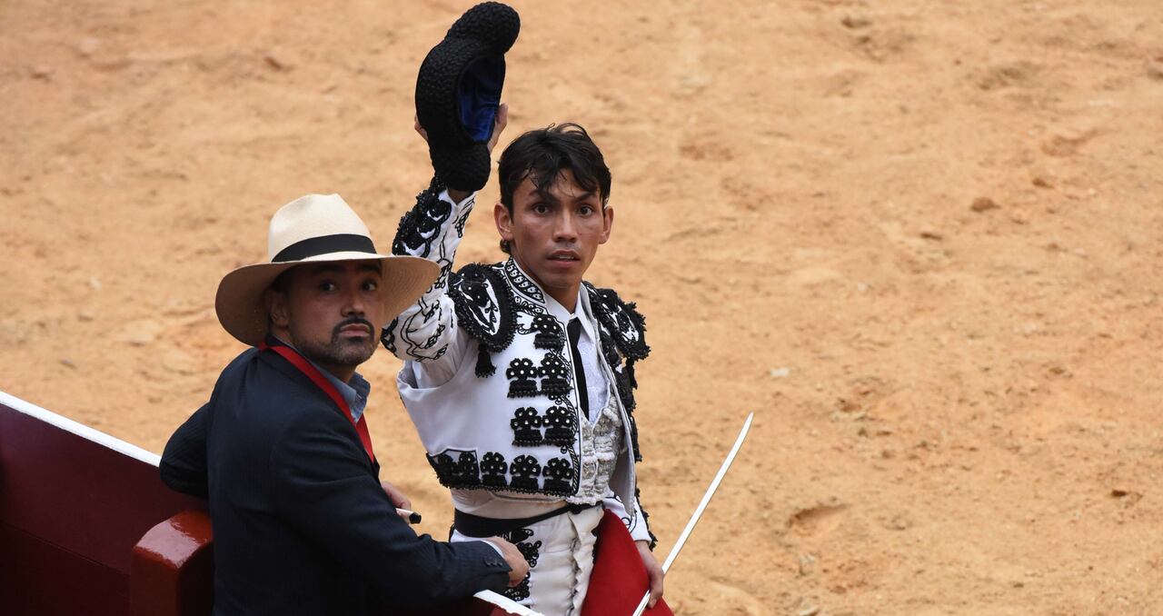 Luis Miguel Ramírez, novillero de Medellín. Cali, 11 de diciembre de 2021.
