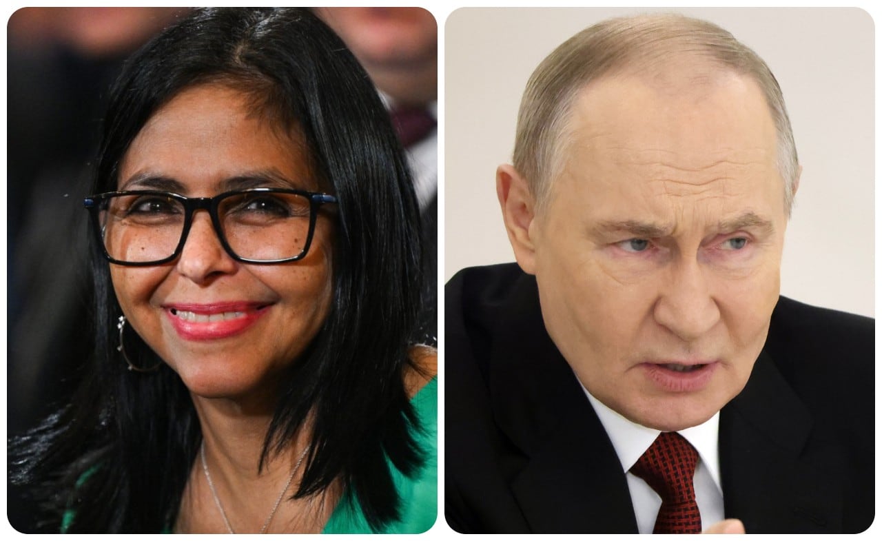 Delcy Rodríguez y Vladimir Putin