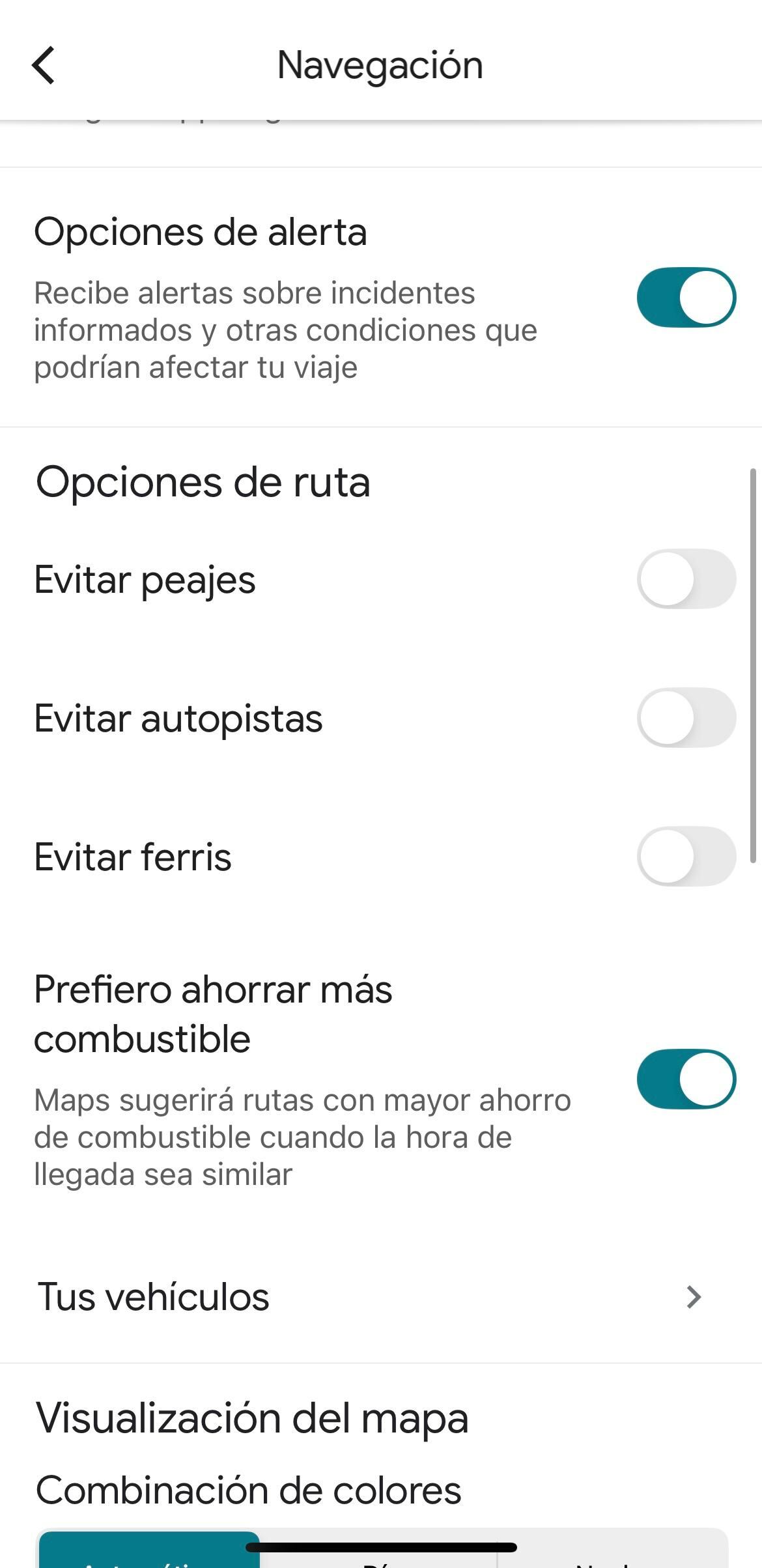 Una función poco conocida permite a los conductores ahorrar combustible al personalizar las rutas según las características de su vehículo.