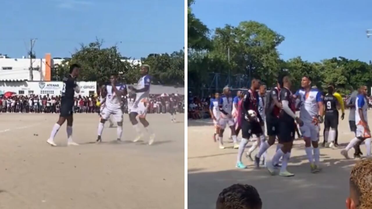 'Chino' Sandoval salió expulsado de la Supercopa Campeón de Campeones de Simón Bolívar.