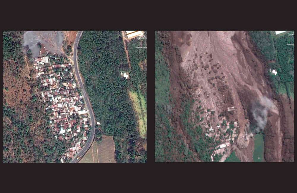 Las altas temperaturas y las constantes lluvias que pueden generar una nueva avalancha hicieron que el jueves las autoridades suspendieran la búsqueda de desaparecidos. Fotos: AP