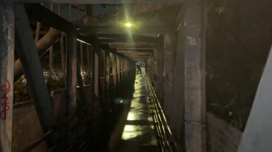 Puente en Suba Lisboa es un punto de pánico para los transeúntes en la noche.