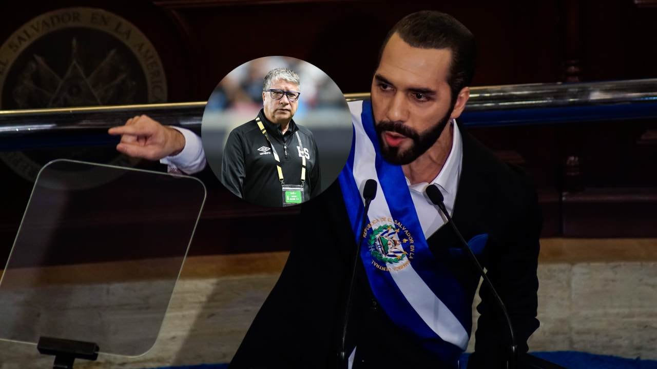 Nayib Bukele, presidente de El Salvador / Hernán Darío Gómez, técnico colombiano.