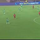 Jhon Duque produjo el error en la defensa de Atlético Nacional