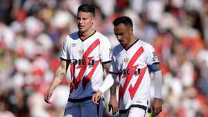 James Rodríguez, junto al capital del Rayo, Álvaro García.