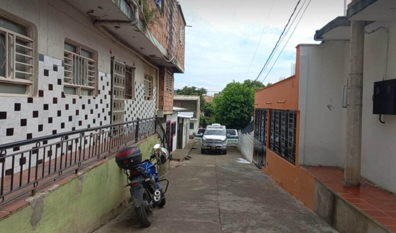 El hecho sucedió en esta cuadra.