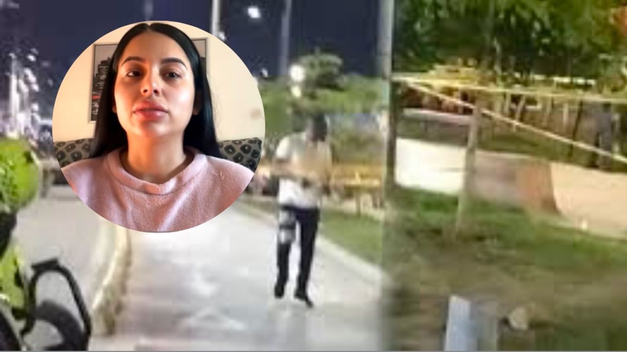 Sitio de la masacre y Valentina Bedoya.