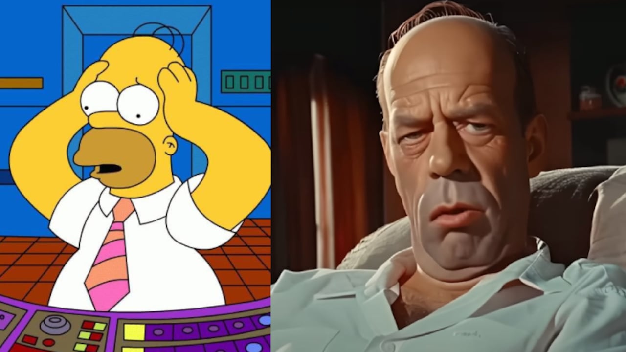 Una IA imaginó cómo se vería Homero Simpson si fuera de carne y hueso.