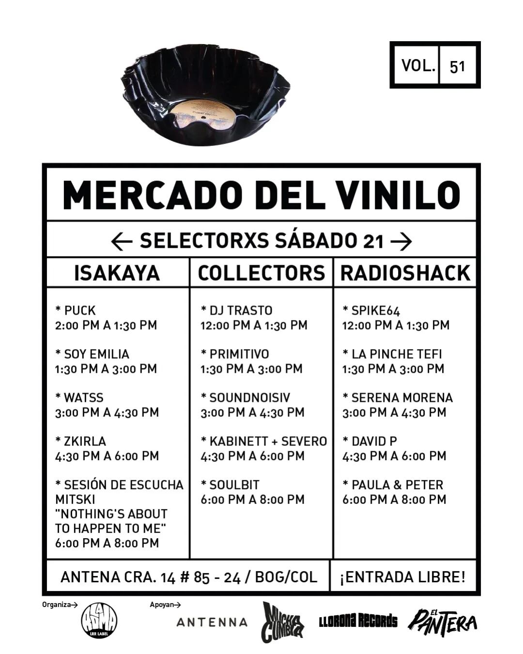 El Mercado del Vinilo retoma su actividad en Antenna con una edición ampliada.