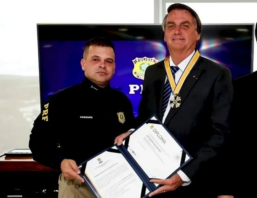 Silvinei Vasques y Jair Bolsonaro