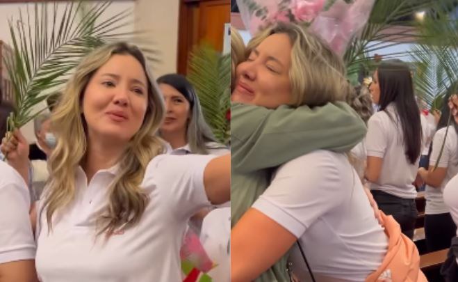 Daniella Álvarez  vivió emotivo momento