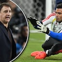 El entrenador de la Selección Colombia, Néstor Lorenzo (izq.) había dado pistas sobre la suplencia de Álvaro Montero (der.) ante Paraguay.