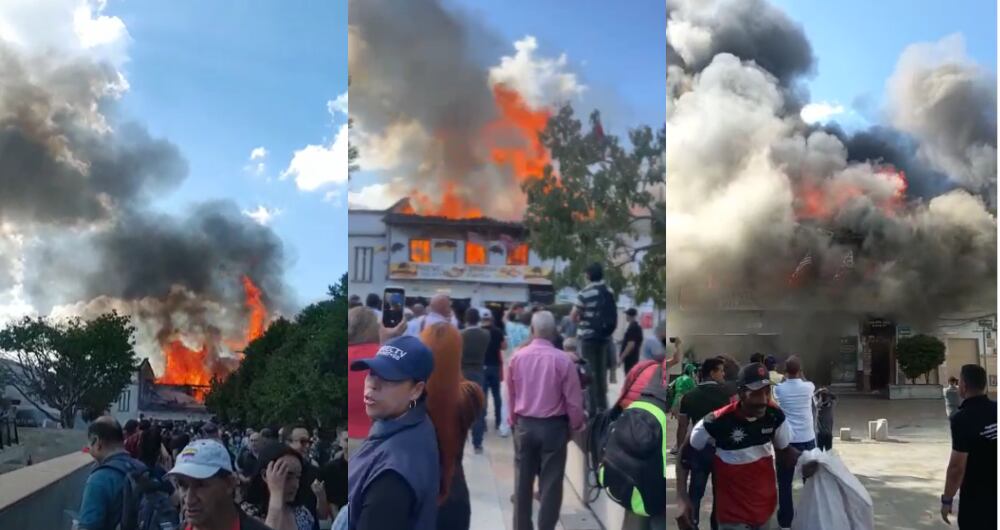 Incendio en Rionegro, Antioquia.