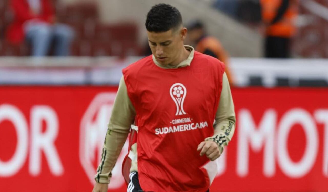 James Rodríguez en su estreno por Copa Sudamericana con Sao Paulo