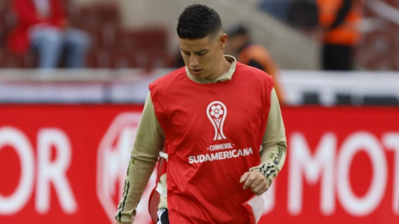 James Rodríguez en su estreno por Copa Sudamericana con Sao Paulo