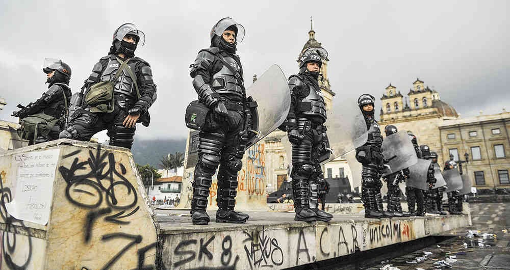 "El Esmad, en el curso de su existencia, ha matado unas cuantas personas con sus armas “no letales". Foto: Andrés Torres- El Espectador