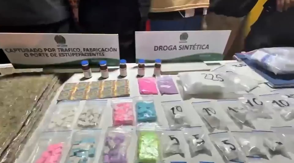 Parte de lo hallado en la lechonería de Suba.