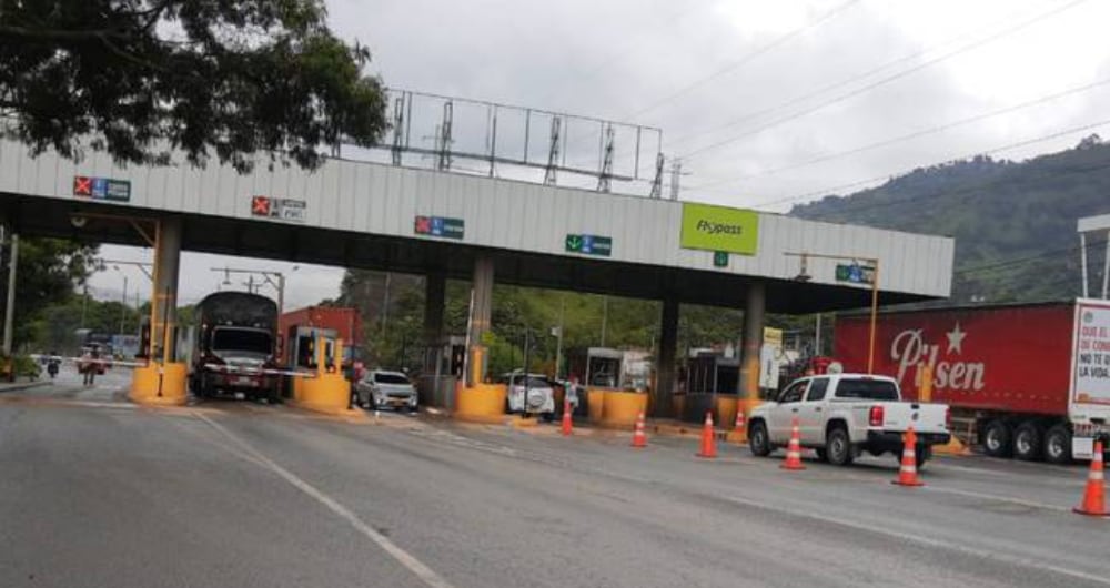 Peaje de El Trapiche en Antioquia.