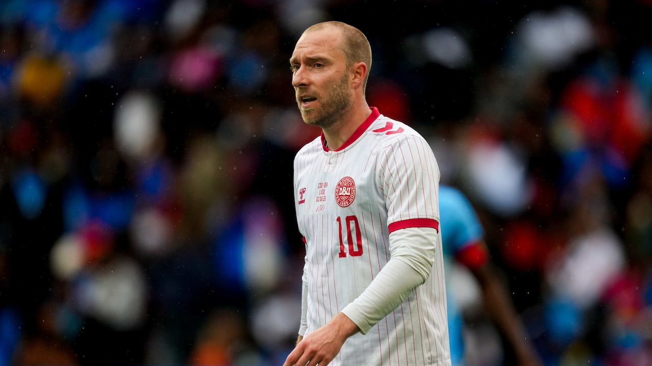 Christian Eriksen, jugador de Dinamarca.