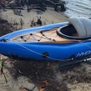 Un cubano que fue detenido por agentes de la Patrulla Fronteriza de Estados Unidos (USBP, por sus siglas en inglés) en Marathon, Florida, quien llegó a la costa de la Florida en un kayk.