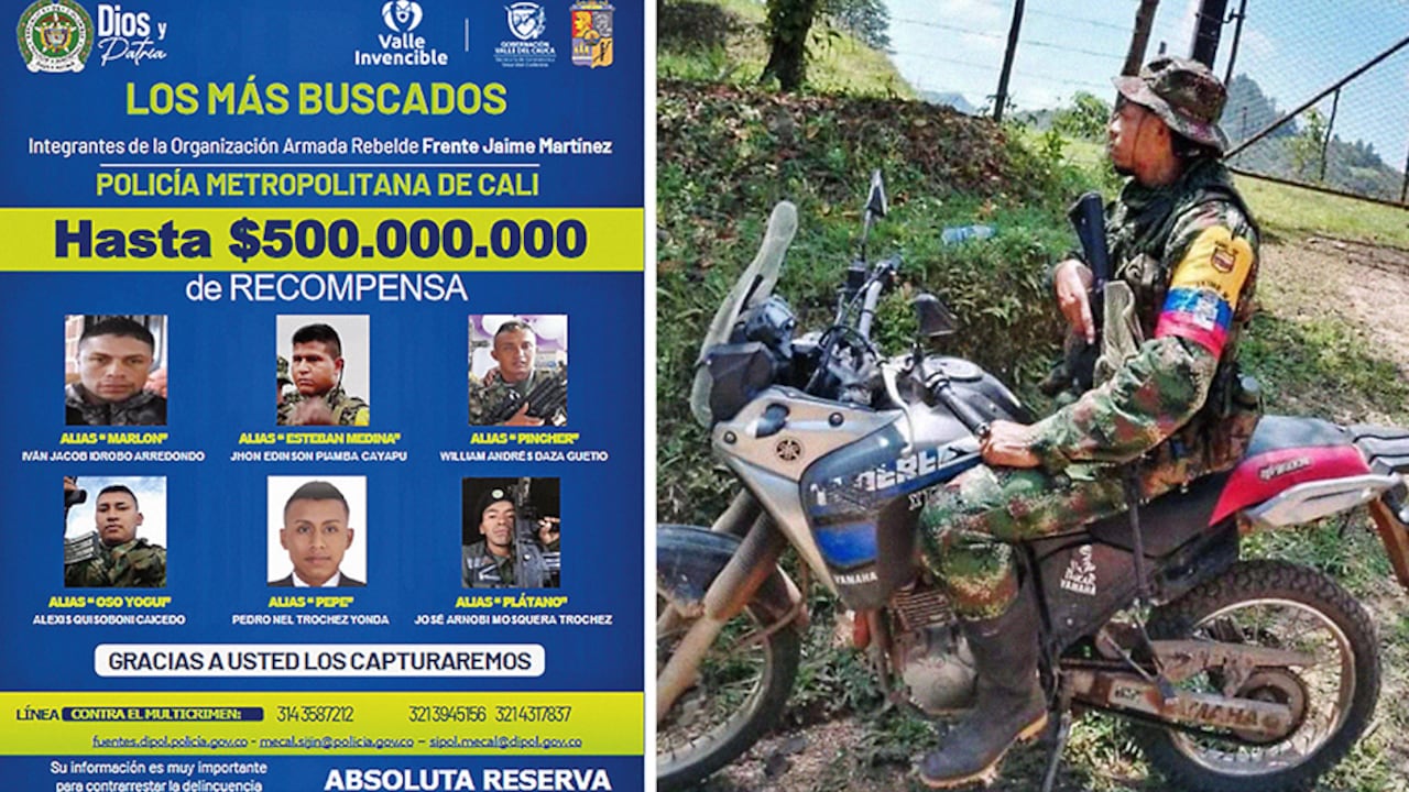 Estos son los cabecillas de la columna Jaime Martínez que siembran el terror en Jamundí. Ellos son los encargados de los secuestros y asesinatos en esa zona.